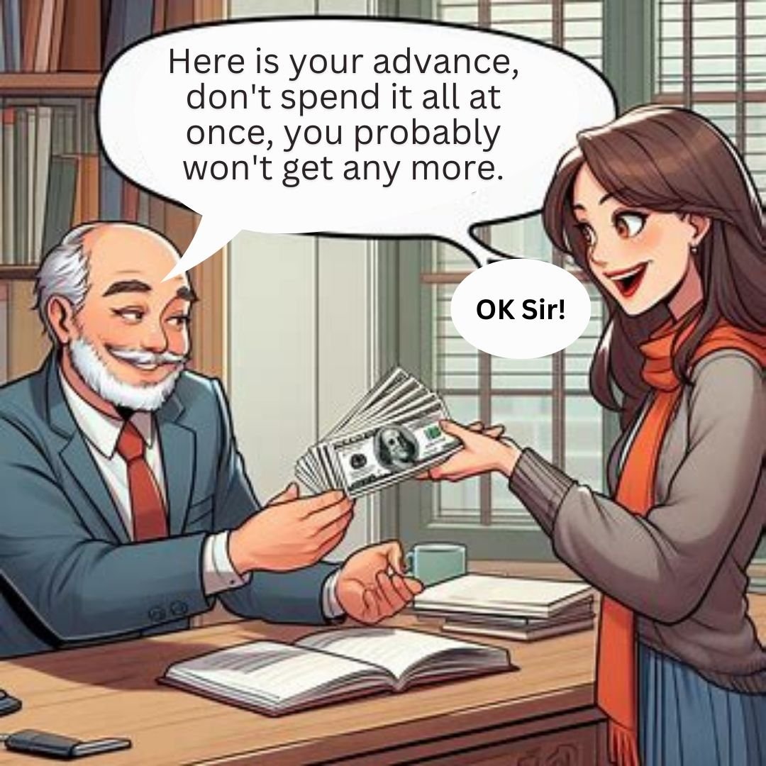 author-getting-advance-payment